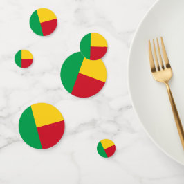 ベナン国旗 コンフェッティ