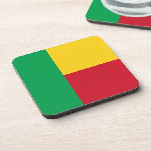 ベナン国旗 コースター (左側)