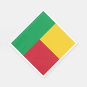 ベナン国旗 スタンダードランチョンナプキン (角)