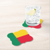 ベナン国旗 ペーパーコースター (インサイチュ)