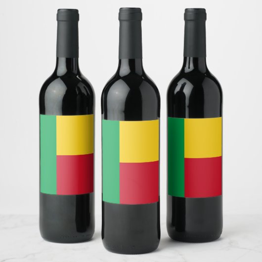 ベナン国旗 ワインラベル (ボトル)