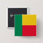 ベナン国旗 缶バッジ (正面&裏面)