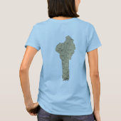 ベナン国旗x地図Tシャツ Tシャツ (裏面)