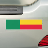 ベナン愛国旗 バンパーステッカー (車上)