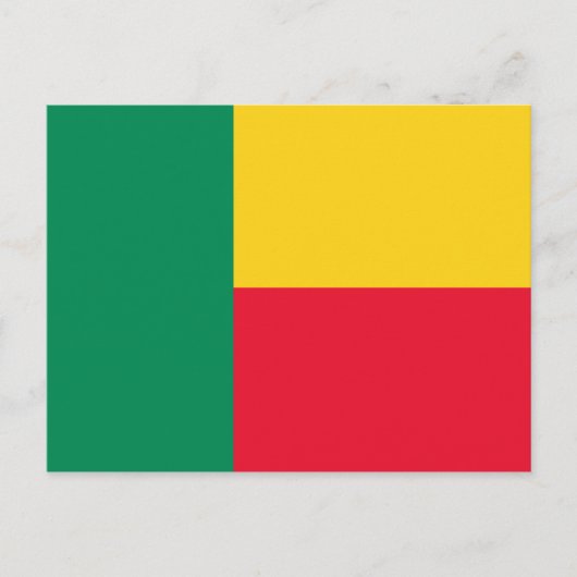 ベナン愛国旗 ポストカード (正面)