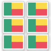 ベナン6のコレクションパックの国旗 シール (正面)