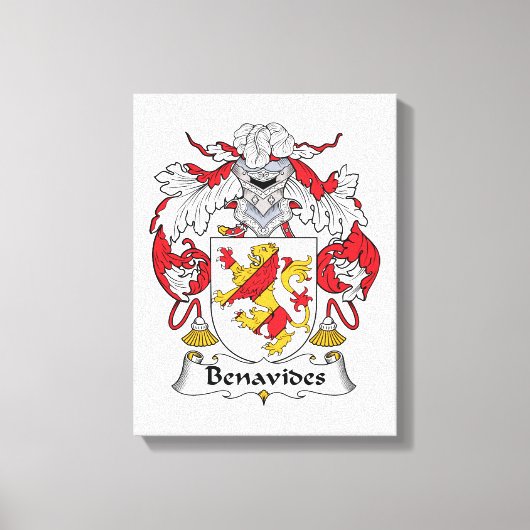 ベナヴィデス家紋 キャンバスプリント (正面)