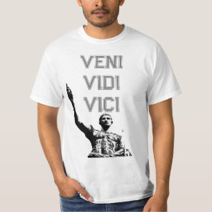 ベニやる気を起こさせるヴィディヴィチカエサル引用文メンズ Tシャツ