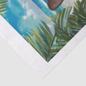 ベニガンがレイを上げるビーチシャム猫 薄葉紙 (詳細)