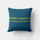 ベニグノPNoy Aquino III第15代大統領フィリピン クッション (裏面)