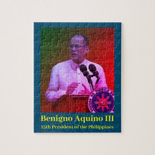 ベニグノPNoy Aquino III第15代大統領フィリピン ジグソーパズル (縦)