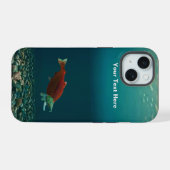 ベニザケ iPhone 15ケース (裏面横)