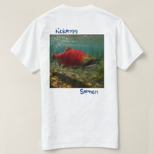 ベニザケ Tシャツ (デザイン裏面)
