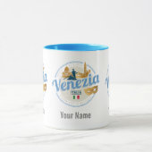 ベニスとゴンドラのイタリアカーニバルヴィンテージ マグカップ (中央)