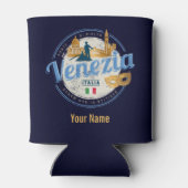 ベニスとゴンドラのイタリアカーニバルヴィンテージ 缶クーラー (裏面)