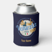 ベニスとゴンドラのイタリアカーニバルヴィンテージ 缶クーラー (缶裏面)