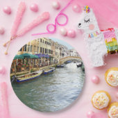 ベニスのカフェ ペーパープレート (パーティー)