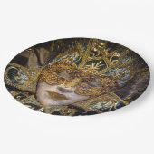 ベニスのカーニバルの仮面舞踏会の使い捨て可能な紙皿 ペーパープレート (アングル)