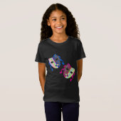 ベニスのカーニバルの伝統的なカラフルのマスクの引くこと Tシャツ (正面フル)