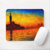 ベニスのクロウドのMonet日没 マウスパッド (マウス)