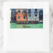 ベニスのゴンドラ 長方形シール (バッグ)