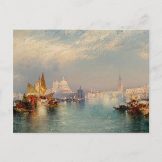 ベニスのシーン(Thomas Moran) ポストカード (正面)