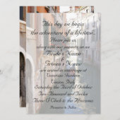 ベニスのテーマの結婚式のための招待状 招待状 (正面/裏面)