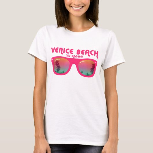ベニスのビーチのサングラス Tシャツ (正面)