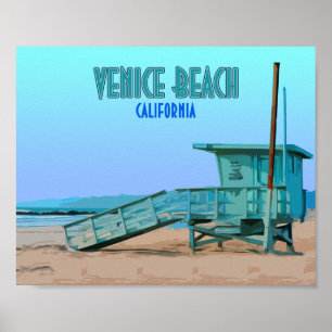 ベニスのビーチカリフォルニアヴィンテージ ポスター