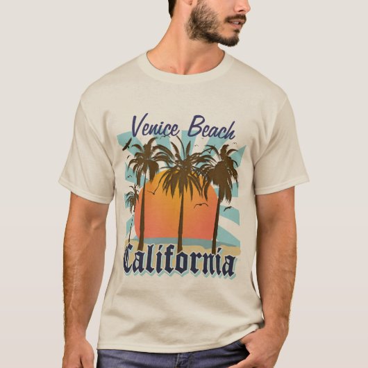 ベニスのビーチカリフォルニア Tシャツ (正面)