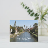 ベニスのビーチ運河の郵便はがき! ポストカード (スタンド正面)