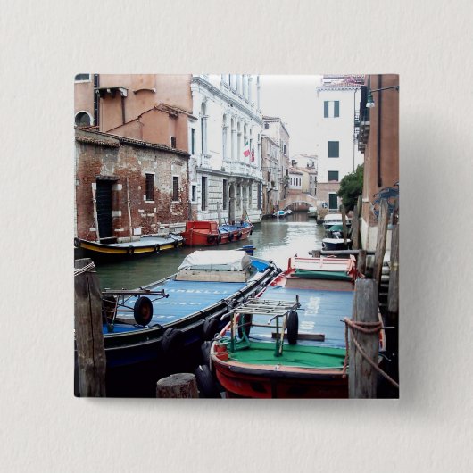 ベニスのボート 缶バッジ (正面)