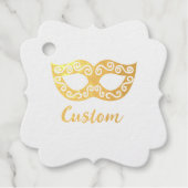 ベニスのマスク金ゴールド フェイバータグ (正面)