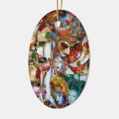 ベニスのマスク セラミックオーナメント (左)