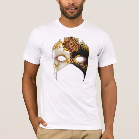 ベニスのマスク：ルビージュエルメンズ Tシャツ (正面)