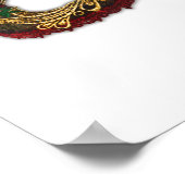 ベニスのマスク：金ゴールドとレッドローズ ポスター (角)