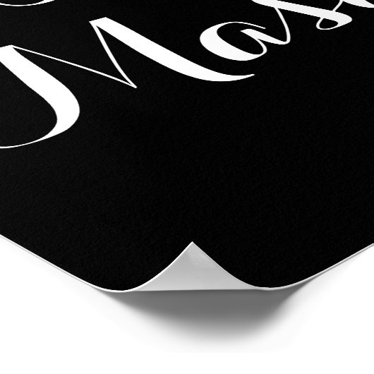 ベニスのマルディグラスマスク仮装ボールモノグラム ポスター (角)