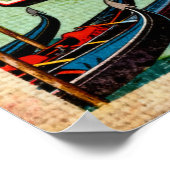 ベニスのレトロなポスター ポスター (角)