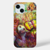 ベニスの仮装/ハーレクイン遊ズのバイオリン Case-Mate iPhoneケース (裏面)