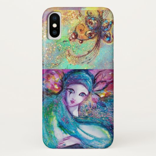 ベニスの仮装/青のマスク Case-Mate iPhoneケース (裏面)