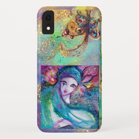 ベニスの仮装/青のマスク Case-Mate iPhoneケース (裏面)