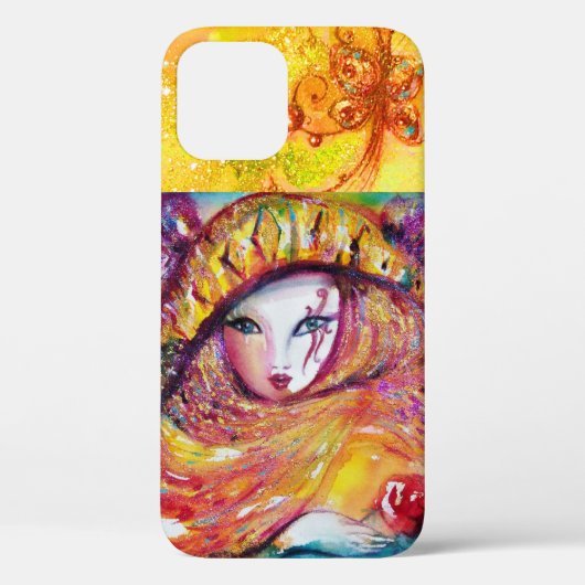 ベニスの仮装 – 黄色のマスク Case-Mate iPhoneケース (裏面)