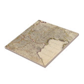 ベニスの地域の地図、イタリア タイル (側面)