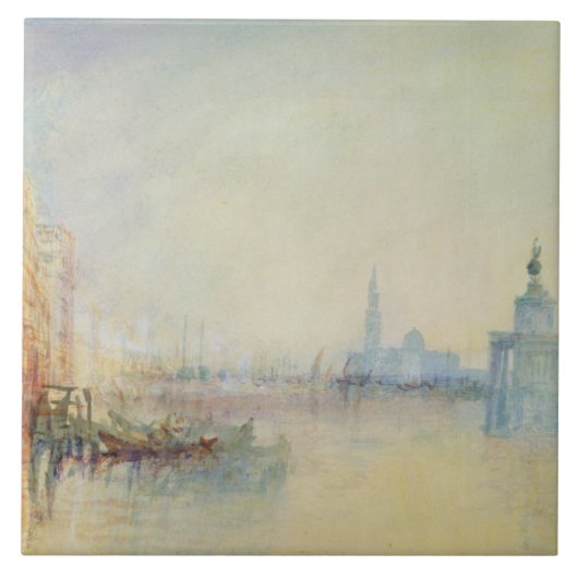 ベニスの大運河、c.1840の口(w/c タイル (正面)