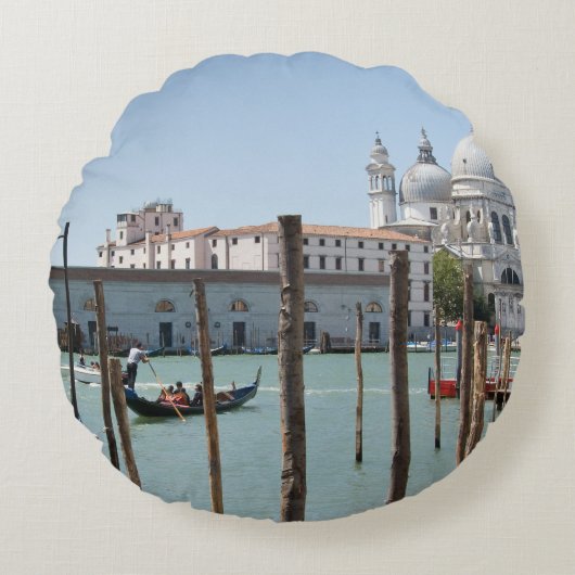ベニスの景色の円形の枕の休暇 ラウンドクッション (正面)
