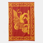 ベニスの紋章付き外衣 キッチンタオル (縦)