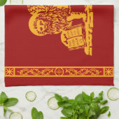 ベニスの紋章付き外衣 キッチンタオル (折り畳み)