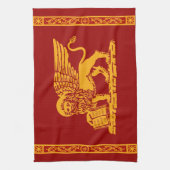 ベニスの紋章付き外衣 キッチンタオル (縦)