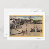 ベニスの運動ビーチの子供及びお母さん ポストカード (正面/裏面)