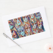 ベニスイタリアンステッカーをマスク 長方形シール (封筒)